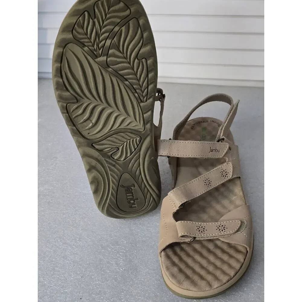 Jambu Ruby Sandal Women's Sandal Light Tan Size 10 EXCELLENT Pre-loved Condition